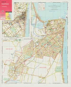 Map of Napier, Taradale.