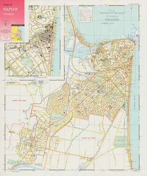 Map of Napier, Taradale.