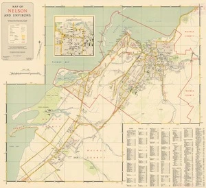 Map of Nelson and environs.