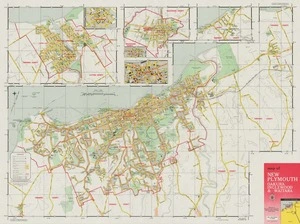 Map of New Plymouth, Oakura, Inglewood, & Waitara.