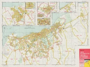 Map of New Plymouth, Oakura, Inglewood, & Waitara.
