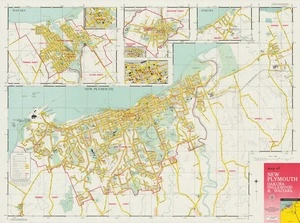 Map of New Plymouth, Oakura, Inglewood & Waitara.