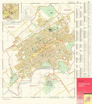 Map of Palmerston North.
