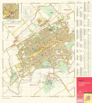 Map of Palmerston North.