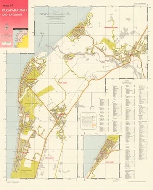 Map of Paraparaumu and environs.