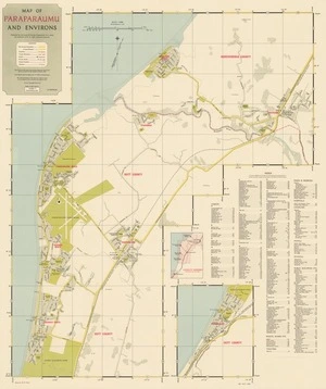 Map of Paraparaumu and environs.