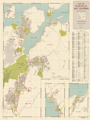 Map of Porirua and environs.
