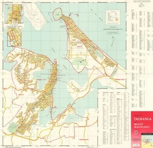 Map of Tauranga and Mount Maunganui.