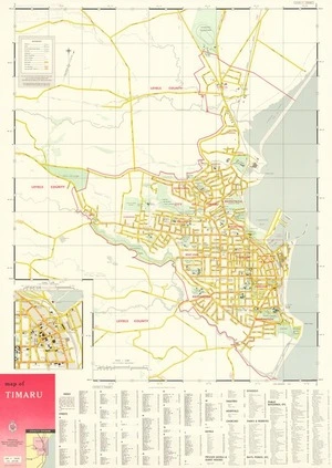 Map of Timaru.