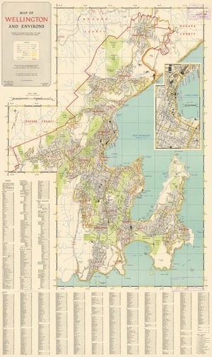 Map of Wellington and environs.