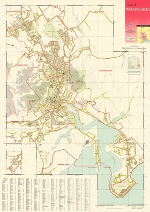 Map of Whangarei.