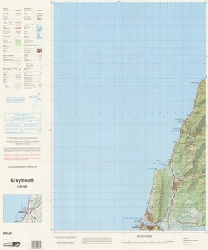 Greymouth / National Topographic/Hydrographic Authority of Land Information New Zealand.
