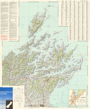 Map of Marlborough Sounds.