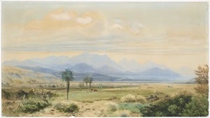 Gully, John 1819-1888 :[The Inland Kaikouras from the Awatere Valley, Marlborough] 1871