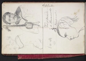 Mantell, Walter Baldock Durrant, 1820-1895 :[Two portraits of Maori] Sept 4 [1848]