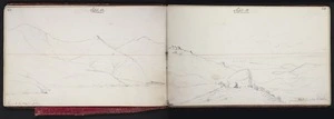 Mantell, Walter Baldock Durrant, 1820-1895 :Pass to the plain. 5 pm. From Port Cooper to coalmines. Sept 12. [1848] Waihora