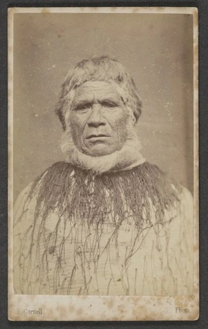 Carnell, Samuel (Napier) fl 1873-1885 :Portrait of Te Hapuku