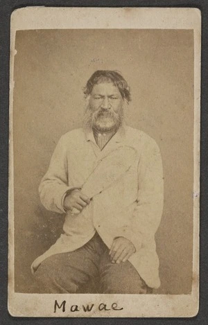 Richards, E S (Wellington) fl 1862-1873 :Portrait of Te Mawae
