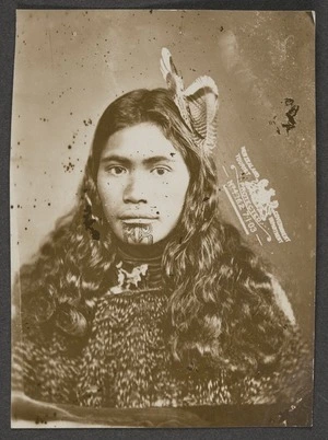 NZ Government Tourist Department (Wellington) :Portrait of unidentified Maori woman