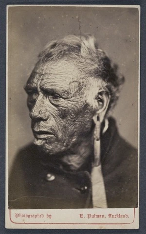 Pulman, E (Auckland) fl 1860s :Portrait of Ratene of Tauranga