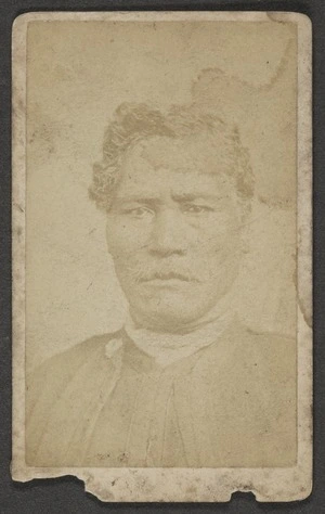 Photographer unknown :Portrait of Hon. Mokena Kohere (Auckland Member of Legislative Assembly 1812-1894