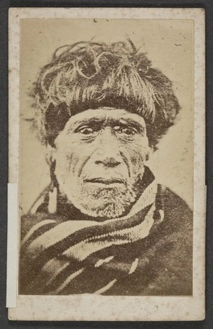 Photographer unknown :Portrait of Pateone, Taranaki Chief