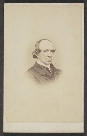 Webster, Hartley (Auckland) fl 1852-1900 :Portrait of Reverend John Whiteley