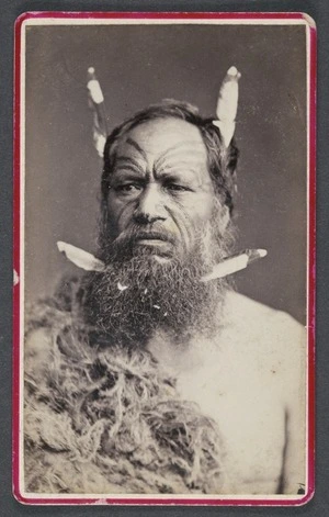 Bragge, James (Wellington), fl 1865-1875 :Photograph of Kingi Tohunga