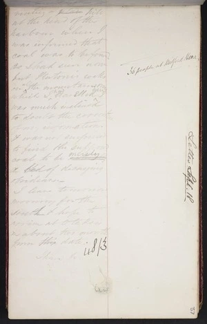 Mantell, Walter Baldock Durrant, 1820-1895 :Letter from Akaroa, Sept 21. [1848]