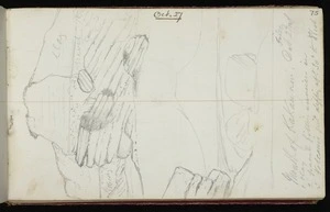 Mantell, Walter Baldock Durrant, 1820-1895 :[Composition of cliffs at] mouth of Kakaunui. Oct 27 1848