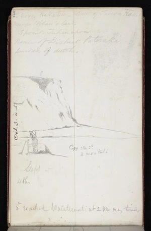 Mantell, Walter Baldock Durrant, 1820-1895 :[Diary notes for 3-5 Oct 1848]; Camp 2pm 3rd [Oct] Te Moretahi. [1848]