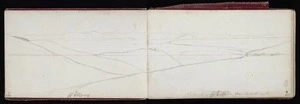 Mantell, Walter Baldock Durrant, 1820-1895 :Descending to the plains from Rapaki path. Aug 28. [1848]