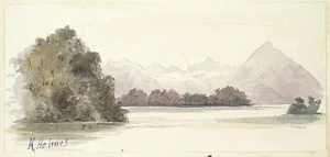 Holmes, Katherine McLean, 1849-1925 :Entrance to Dusky Sound. [1877]