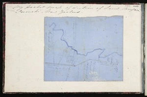 Strutt, William, 1825-1915 :My pocket map of section of land, Mangarei, Taranaki, New Zealand. [1856]