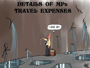 Details of MPs travel expenses. "I give up!" 4 November 2010