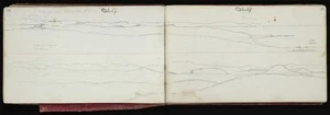 Mantell, Walter Baldock Durrant, 1820-1895 :[Kakaunui river mouth and Oamaru. Oct 27 1848]