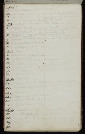 Mantell, Walter Baldock Durrant, 1820-1895 :[Record of Mantell's movements for Nov 1848]