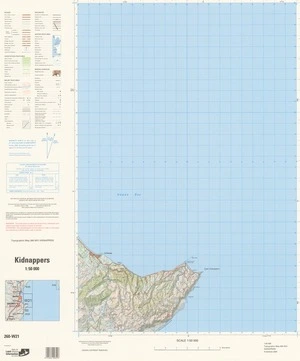 Kidnappers / National Topographic/Hydrographic Authority of Land Information New Zealand.