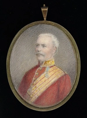 Miniature portrait of Charles Emilius Gold