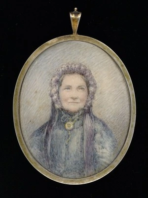 Miniature portrait of Mary Ann Simpson, nee Hargraves