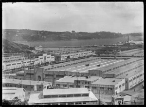 Part 2 of a 2-part panorama at the opening of the Dunedin Exhibition, 17 November 1925.