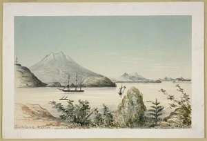 [Warre, Henry James] 1819-1898 :Auckland Harbor [1864?]