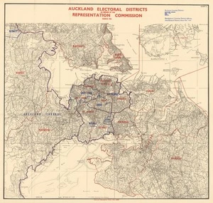 ... electoral districts as defined by the Representation Commission, March 1952.