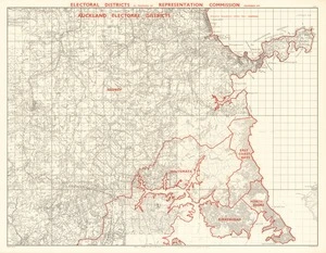 Electoral districts as proposed by Representation Commission, December 1971