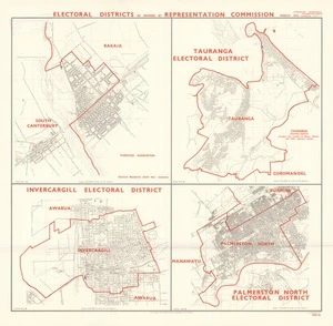 Electoral districts as defined by Representation Commission, March 1972