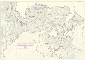 General electoral districts as proposed by Representation Commission October 1982.