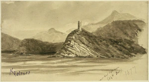 Holmes, Katherine McLean, 1849-1925 :[Puy]segur Point lighthouse (24th Dec) 1877.