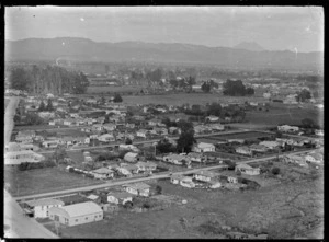 View of Kopeopeo township, Whakatane District.