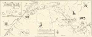 Provisional map showing Heaphy Track / drawn by D.A. MacMorland and B.E. Jewell.