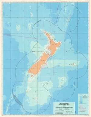 New Zealand territorial sea and exclusive economic zone / published by the Department of Lands and Survey, N.Z., under the authority of I. F. Stirling, Surveyor General.